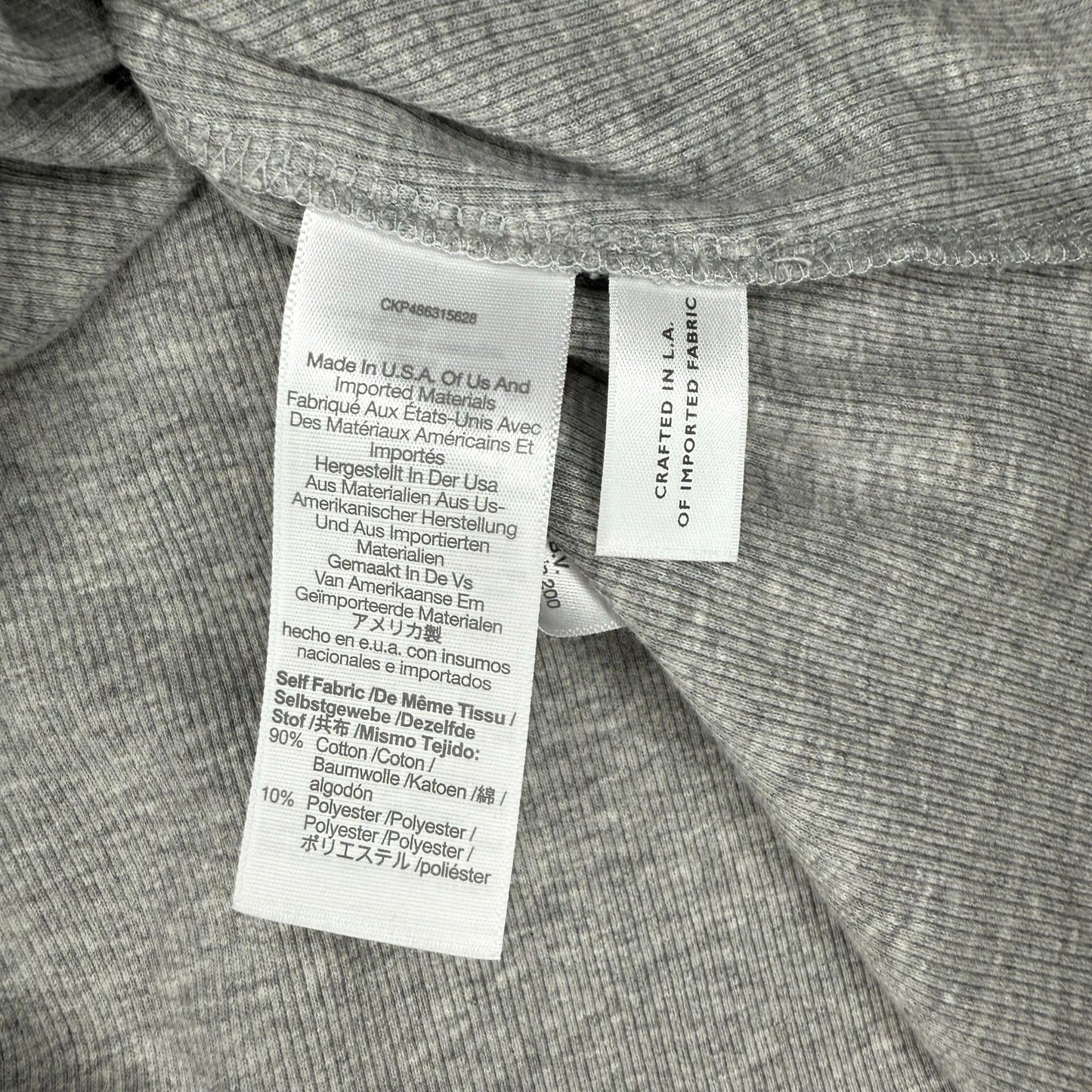 Madewell Premium Standard 02 The Essential Rib Tank Gray Size XL