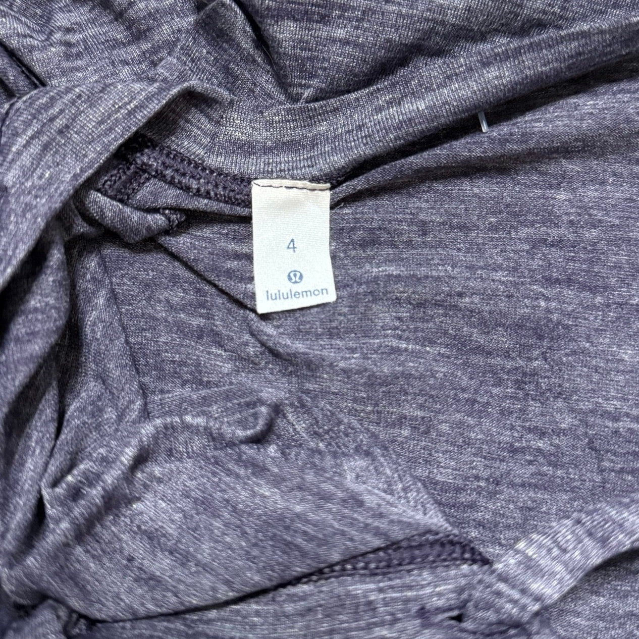 Lululemon Laced With Intent Long Sleeve in Heathered Black Grape Size 4