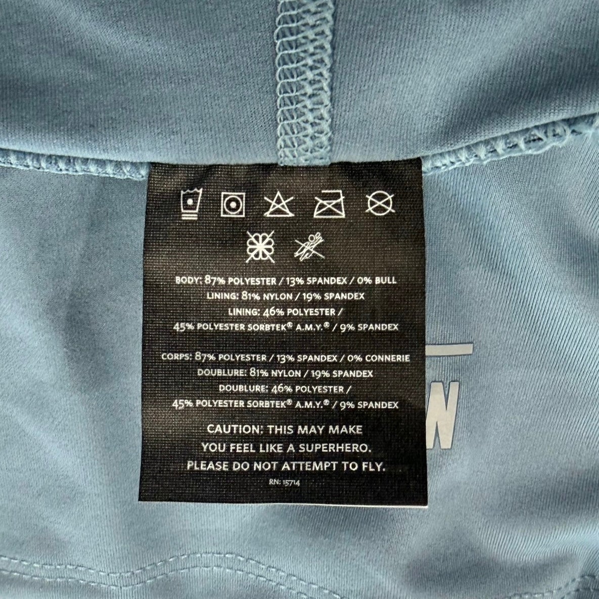 NOBULL High-Rise Tight Slate Blue Size XXL