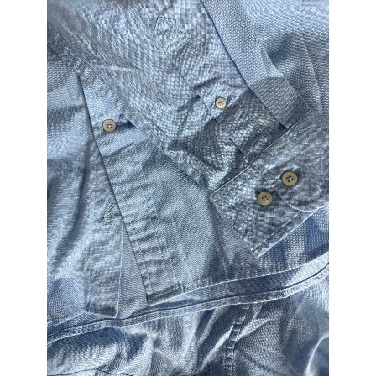Chubbies Long Sleeve Oxford The Buttoned Up Blue Size M