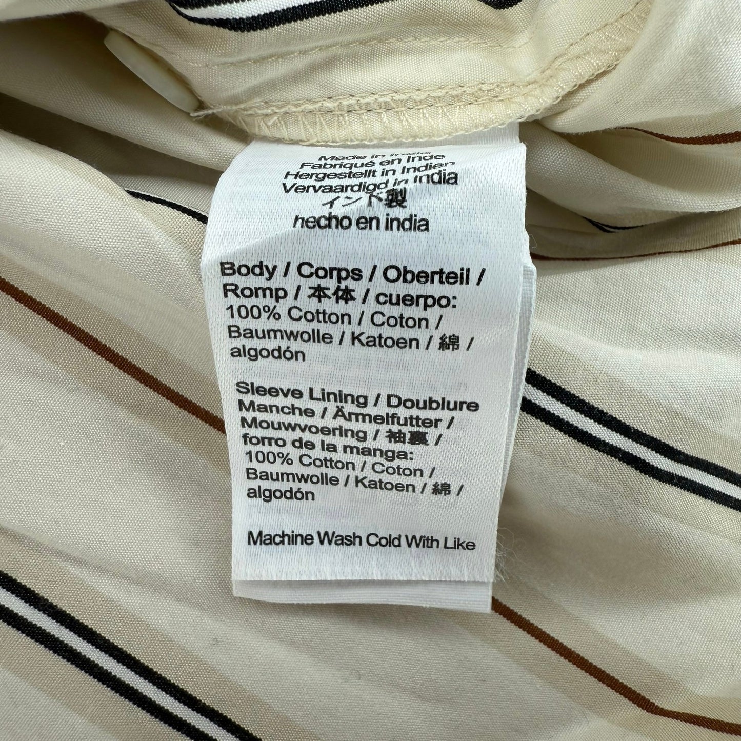 Madewell Shirred Bubble-Sleeve Button-Up Shirt in Poplin Size M