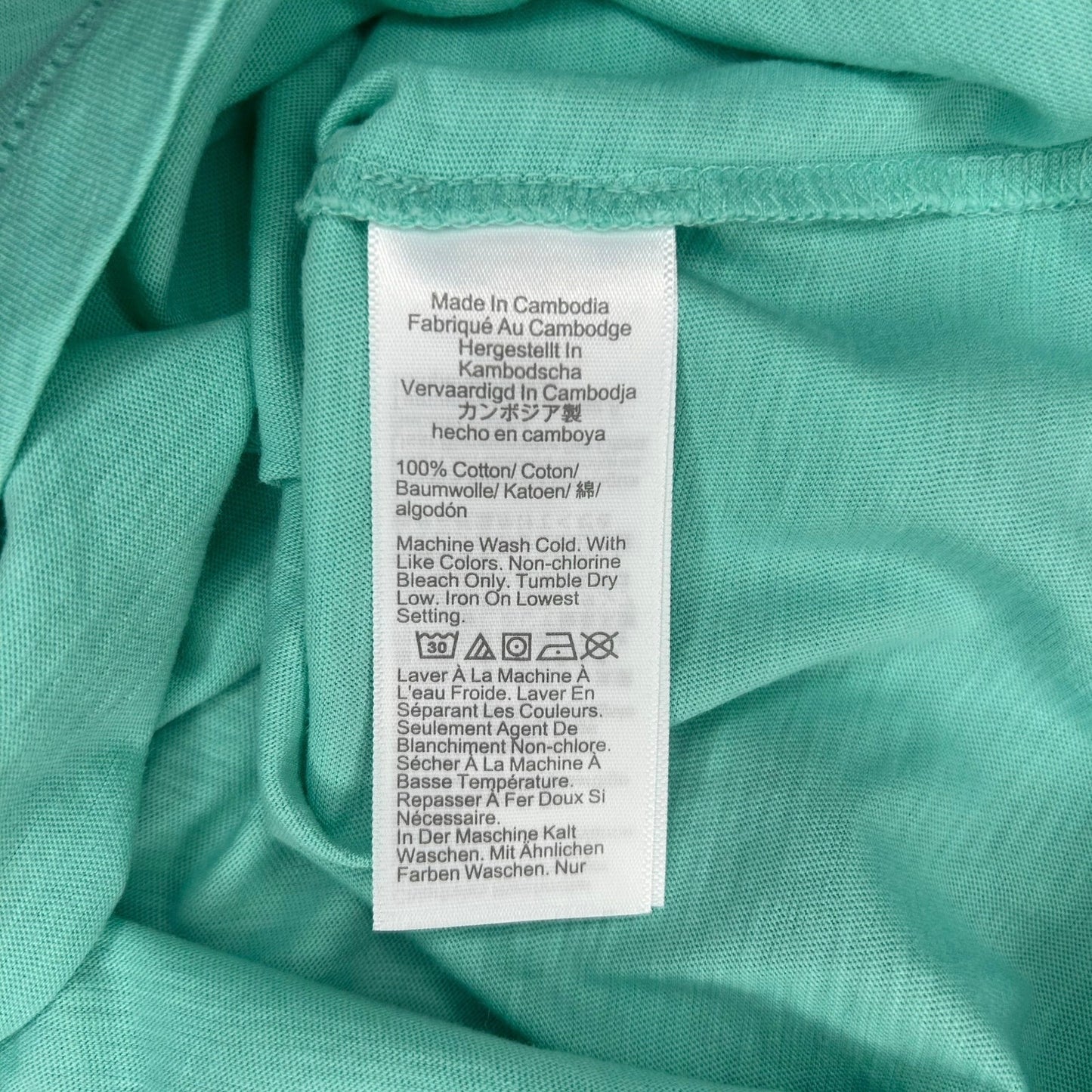 J.Crew Vintage Slub Cotton Crewneck Tee in Bright Spearmint Size L