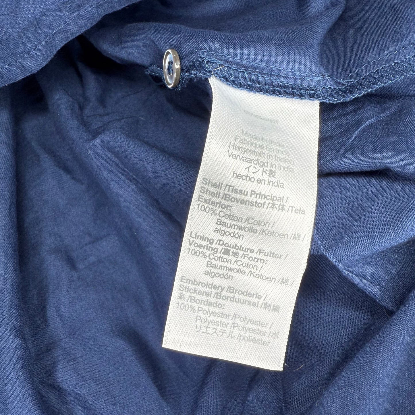 Madewell Embroidered Drop-Waist Maxi Dress Size M