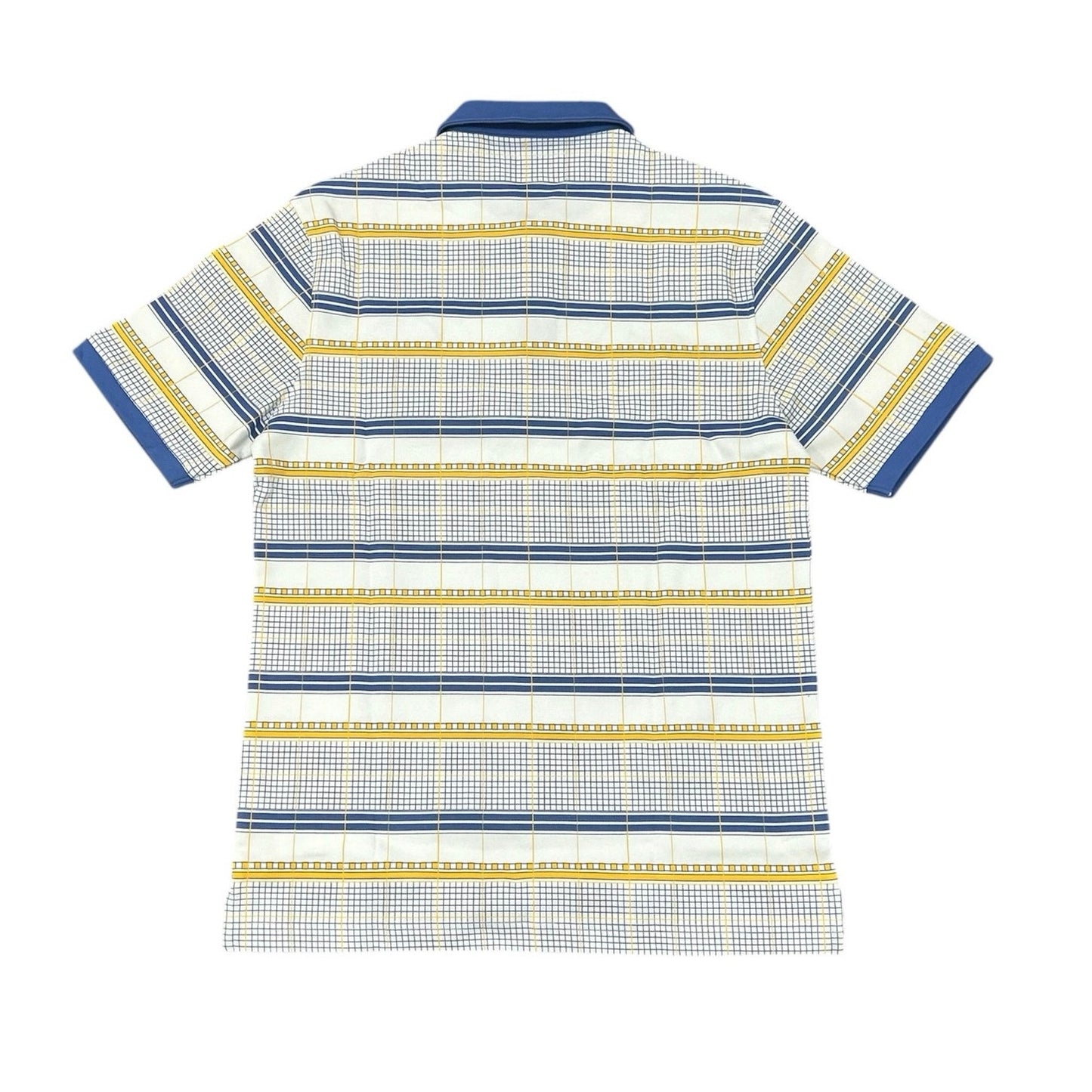 Bogey Boys Macklemore Men's Grid Plaid Polo in Koi Blue Size S