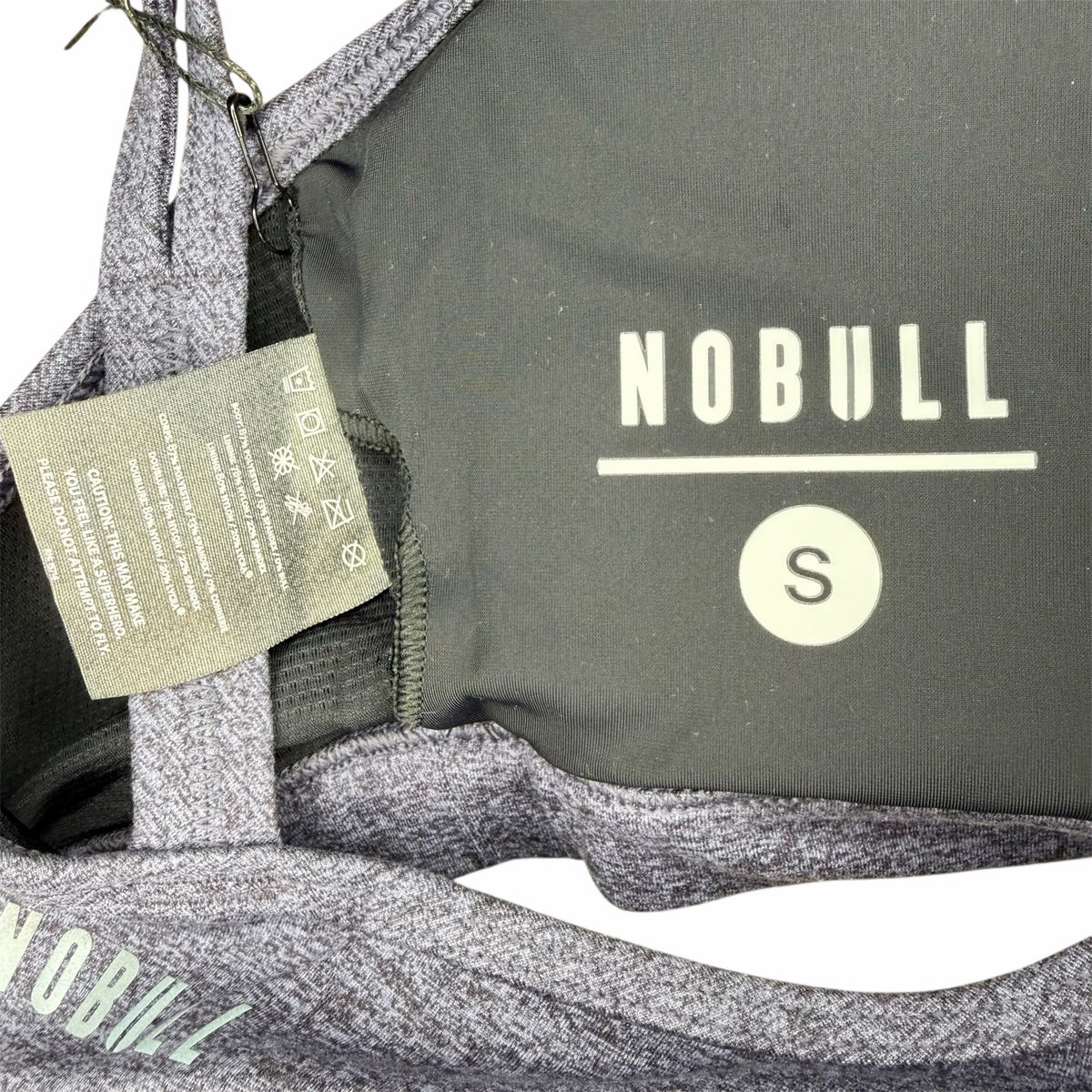 NOBULL Halter Sports Bra Dark Lavender Heather Size S