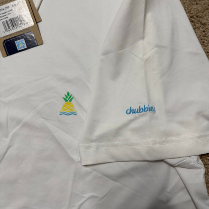 Chubbies The Complete Outfit Performance Polo White Size XL