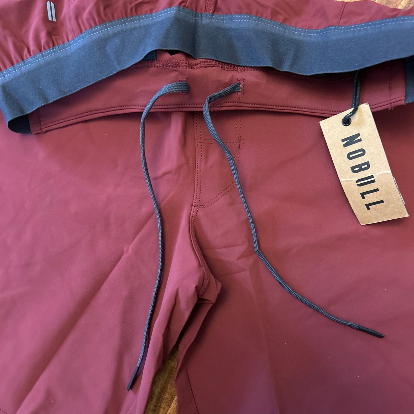 NOBULL Men’s Lightweight 9” Shorts Maroon Red Size XXL