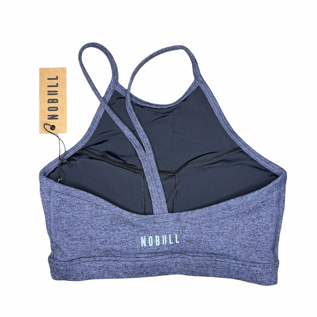 NOBULL Halter Sports Bra Dark Lavender Heather Size S