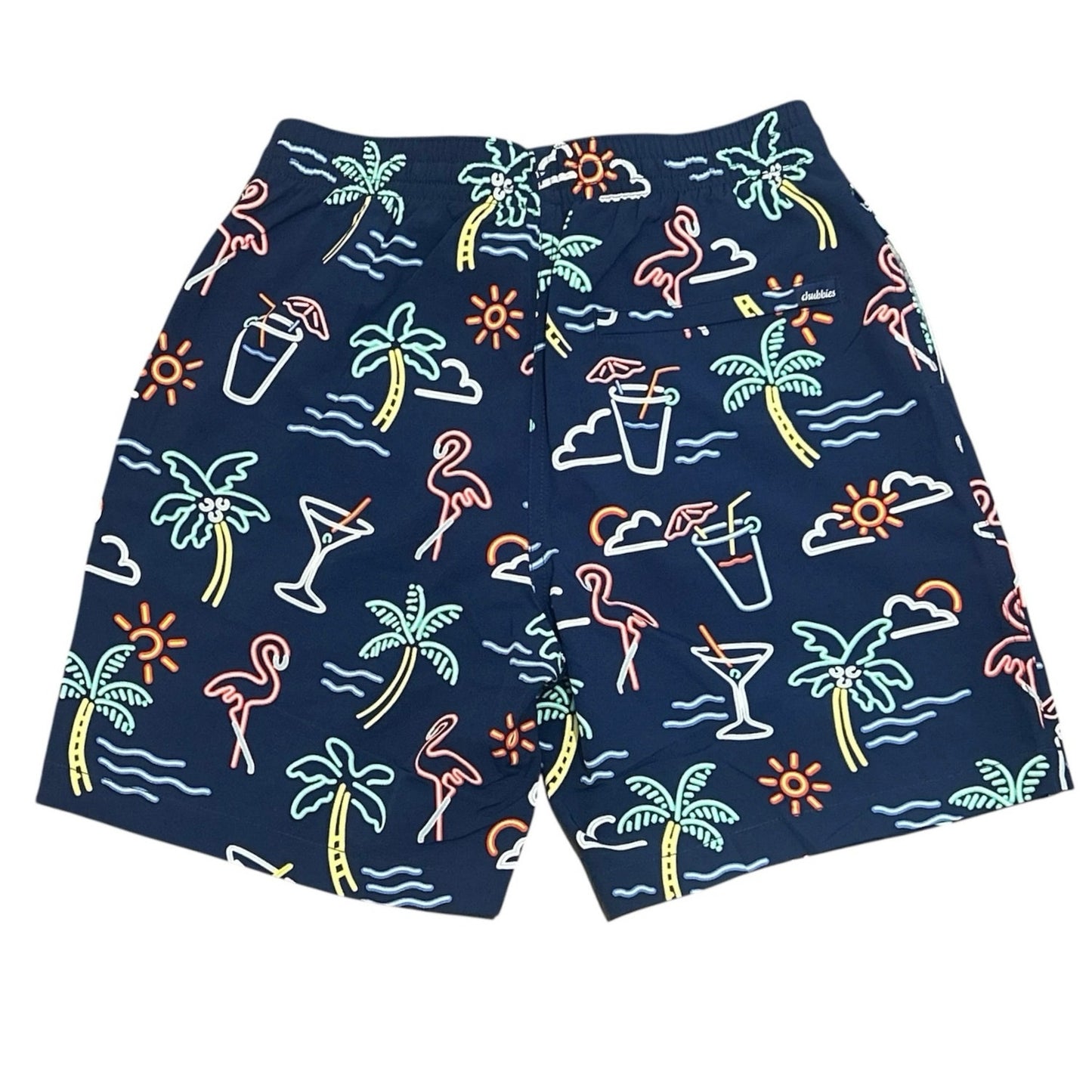 Chubbies The Neon Lights 7” Classic Swim Trunk Size Small