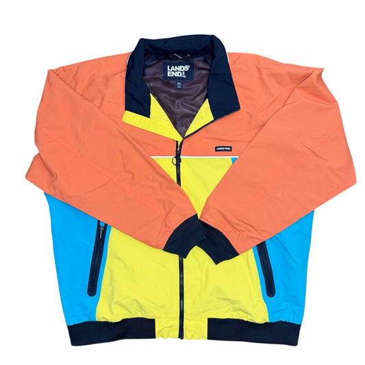 Land's End Lightweight Color Block Squall Jacket Men's 2XL