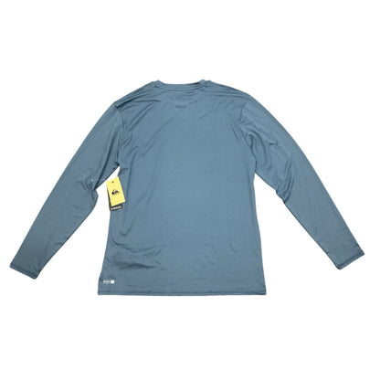 Quiksilver Solid Streak Long Sleeve UPF 50+ Surf Tee Blue Size L