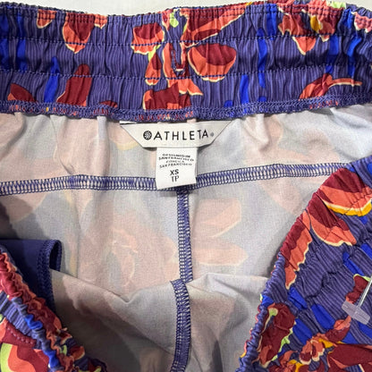 Athleta Crossroads Short Blue Floral Size XS