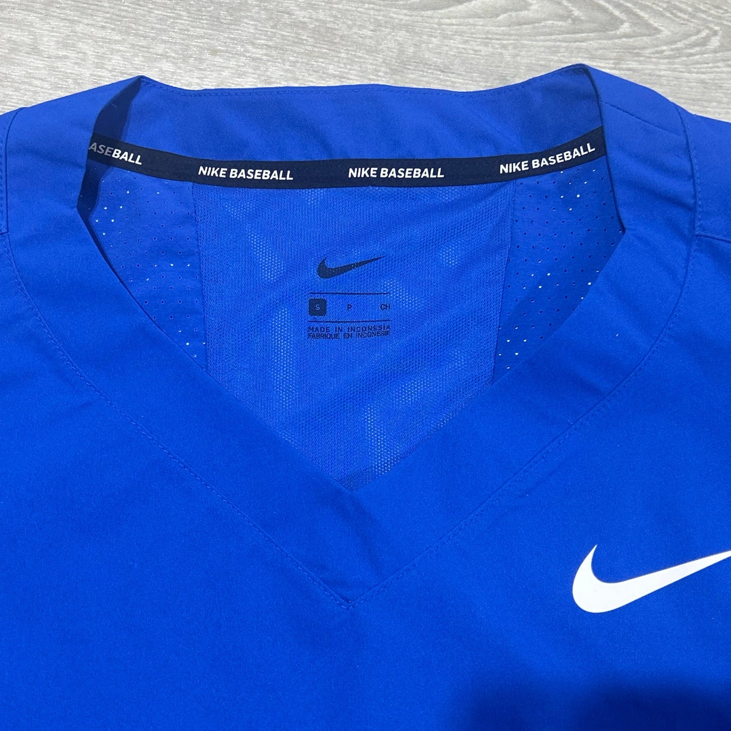 Nike 3/4 Sleeve Baseball Batting Cage Jacket Blue Size S
