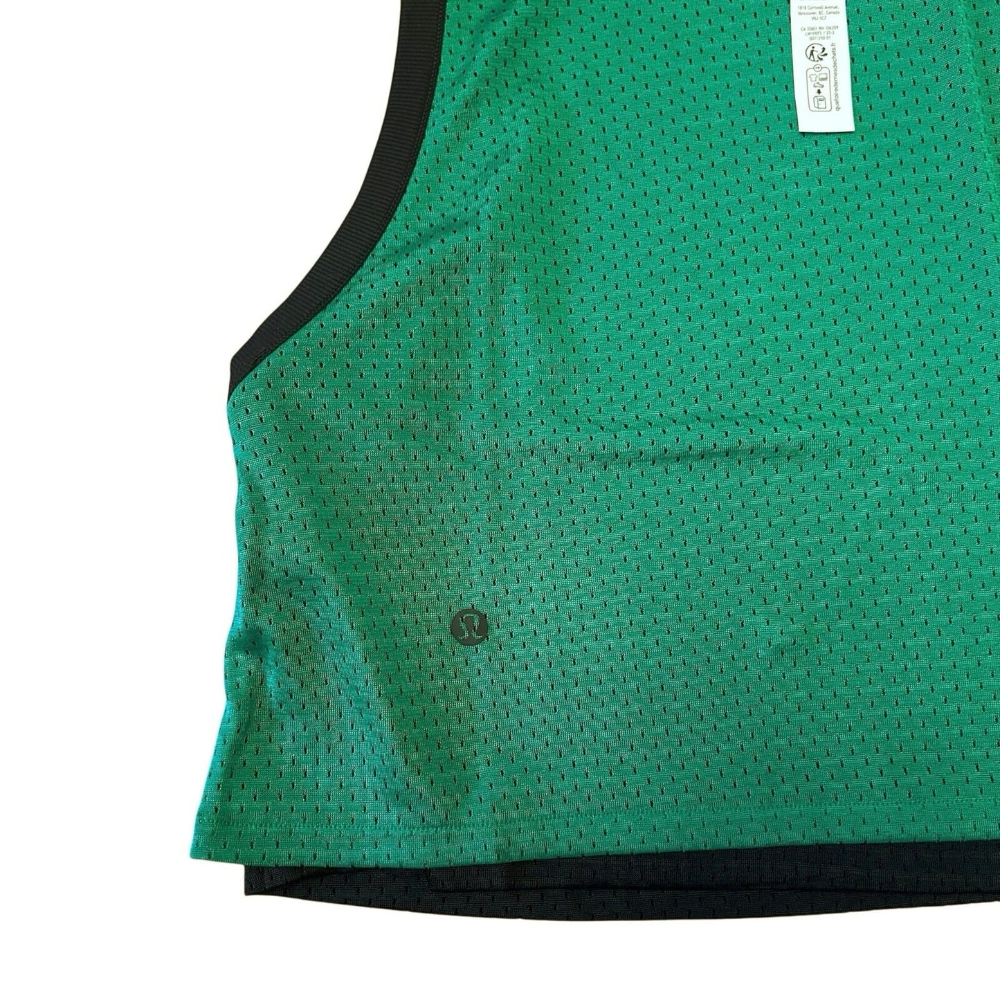 Lululemon Double-Layered Mesh Reversible Tank Top Black Green Size M