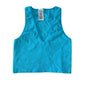 Athleta Aurora Seamless Crop Rib Tank Blue Size M