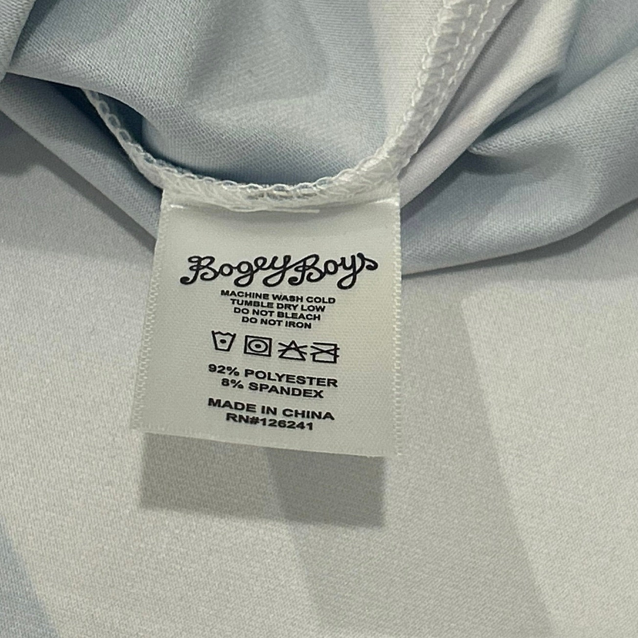Bogey Boys Macklemore Men's Athletic Checkered Polo Golf Shirt Blue Size L
