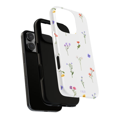 Wildflowers Floral Phone Case, Elegant Tough Case for iPhone, Flower Design, Gift for Her, Spring Accessory, Eco-Friendly Mobile Cover