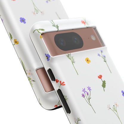 Wildflowers Floral Phone Case, Elegant Tough Case for iPhone, Flower Design, Gift for Her, Spring Accessory, Eco-Friendly Mobile Cover