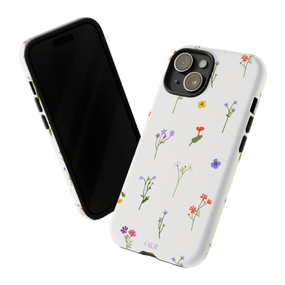 Wildflowers Floral Phone Case, Elegant Tough Case for iPhone, Flower Design, Gift for Her, Spring Accessory, Eco-Friendly Mobile Cover