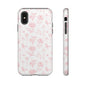 Pink Floral Phone Case - Elegant Protectors for iPhone, Girlfriend Gift, Mother's Day, Trendy Tech Accessories, Flower Pattern Cases