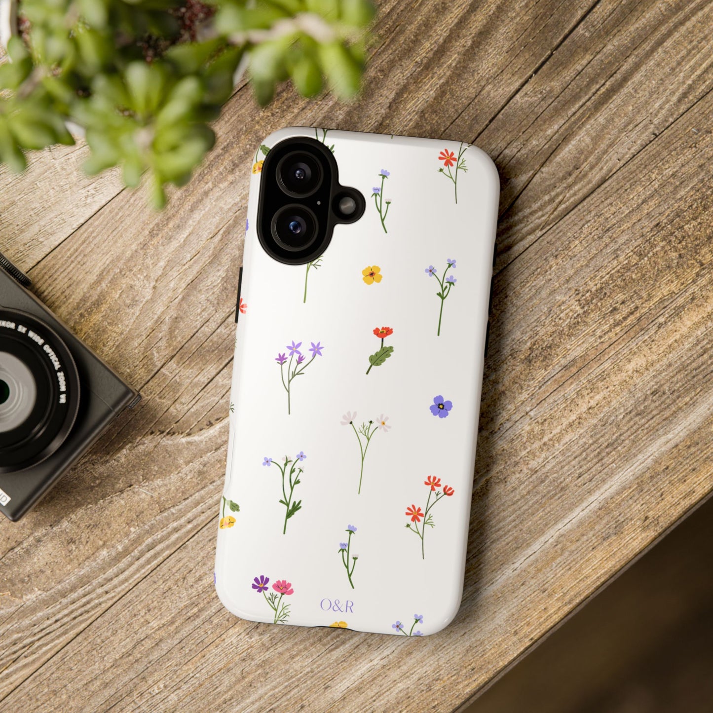 Wildflowers Floral Phone Case, Elegant Tough Case for iPhone, Flower Design, Gift for Her, Spring Accessory, Eco-Friendly Mobile Cover