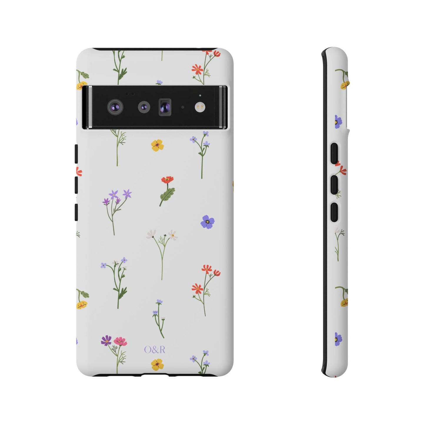 Wildflowers Floral Phone Case, Elegant Tough Case for iPhone, Flower Design, Gift for Her, Spring Accessory, Eco-Friendly Mobile Cover