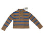 Everlane The Lace-Up Smock Sweater Wool Blend Tan and Blue Stripe Size XS