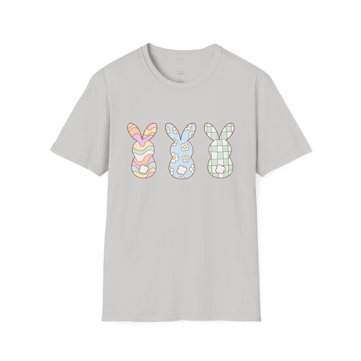 Groovy Bunny Easter Unisex T-Shirt, Hippie Rabbit Tee, Spring Bunny Shirt, Colorful Easter Outfit