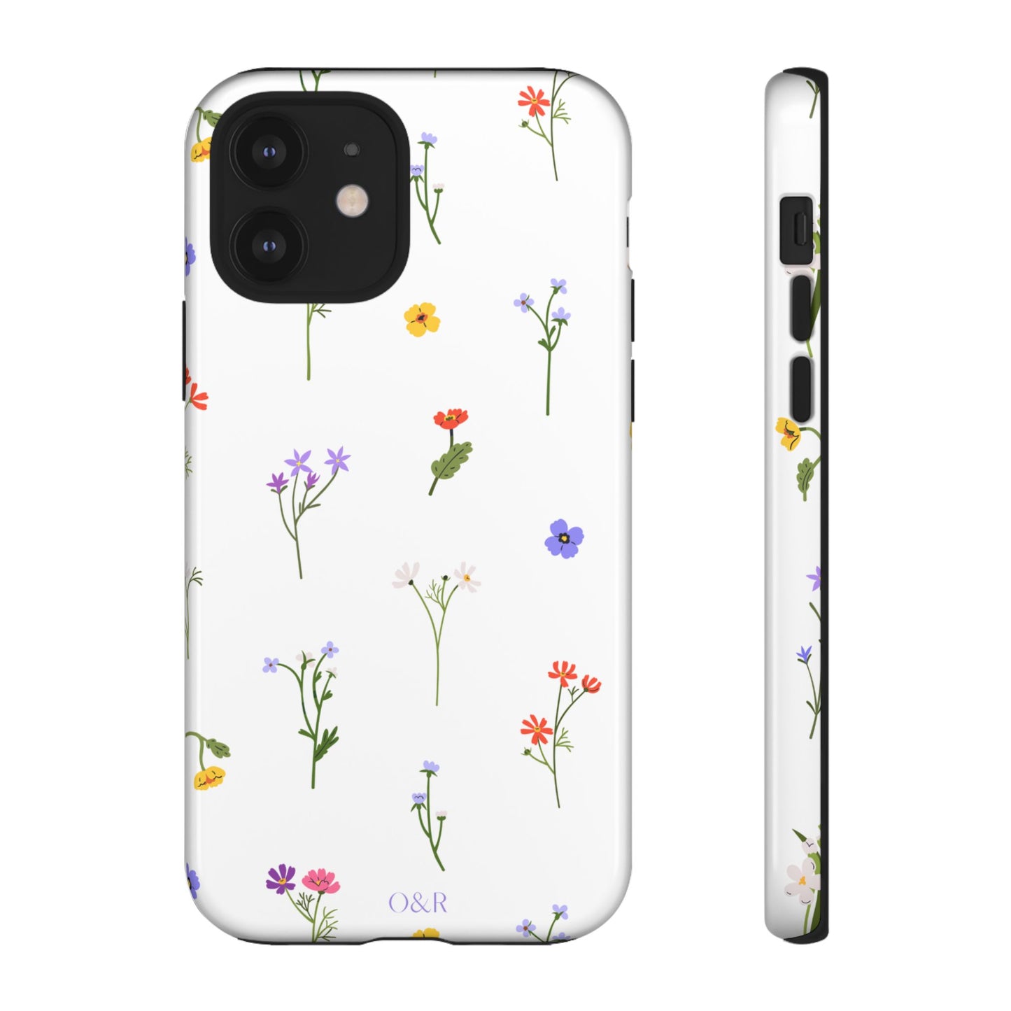 Wildflowers Floral Phone Case, Elegant Tough Case for iPhone, Flower Design, Gift for Her, Spring Accessory, Eco-Friendly Mobile Cover