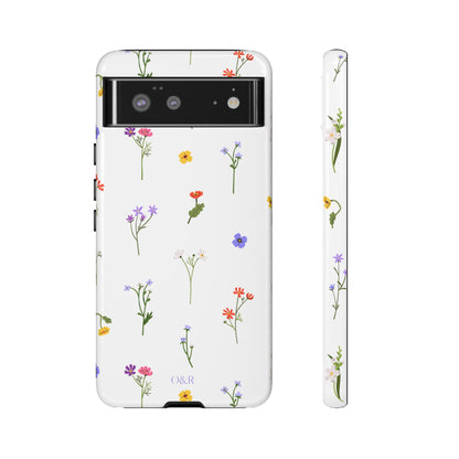 Wildflowers Floral Phone Case, Elegant Tough Case for iPhone, Flower Design, Gift for Her, Spring Accessory, Eco-Friendly Mobile Cover