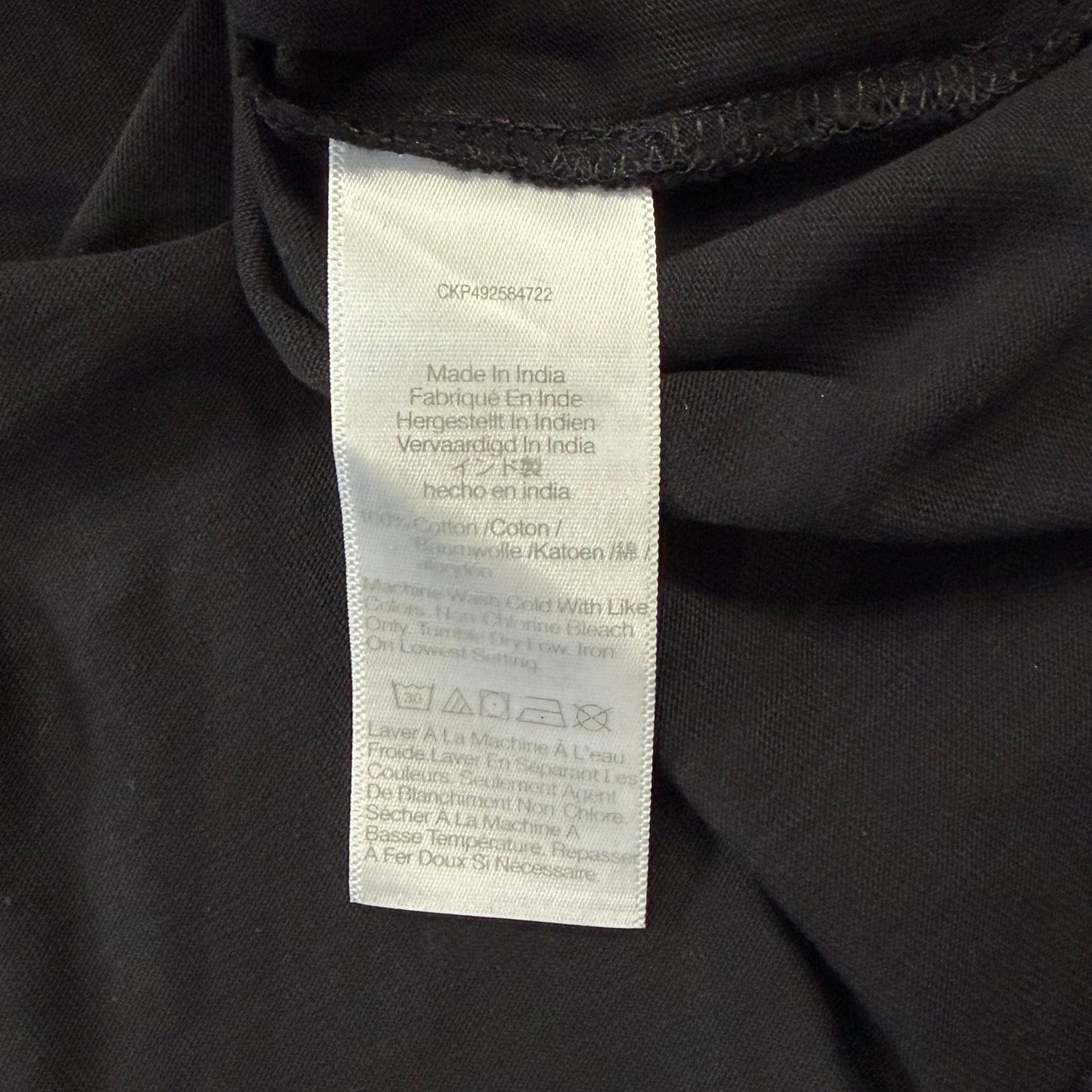 Madewell The Perfect Crewneck Tee in Allday Jersey Jet Black Size M