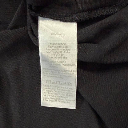 Madewell The Perfect Crewneck Tee in Allday Jersey Jet Black Size M