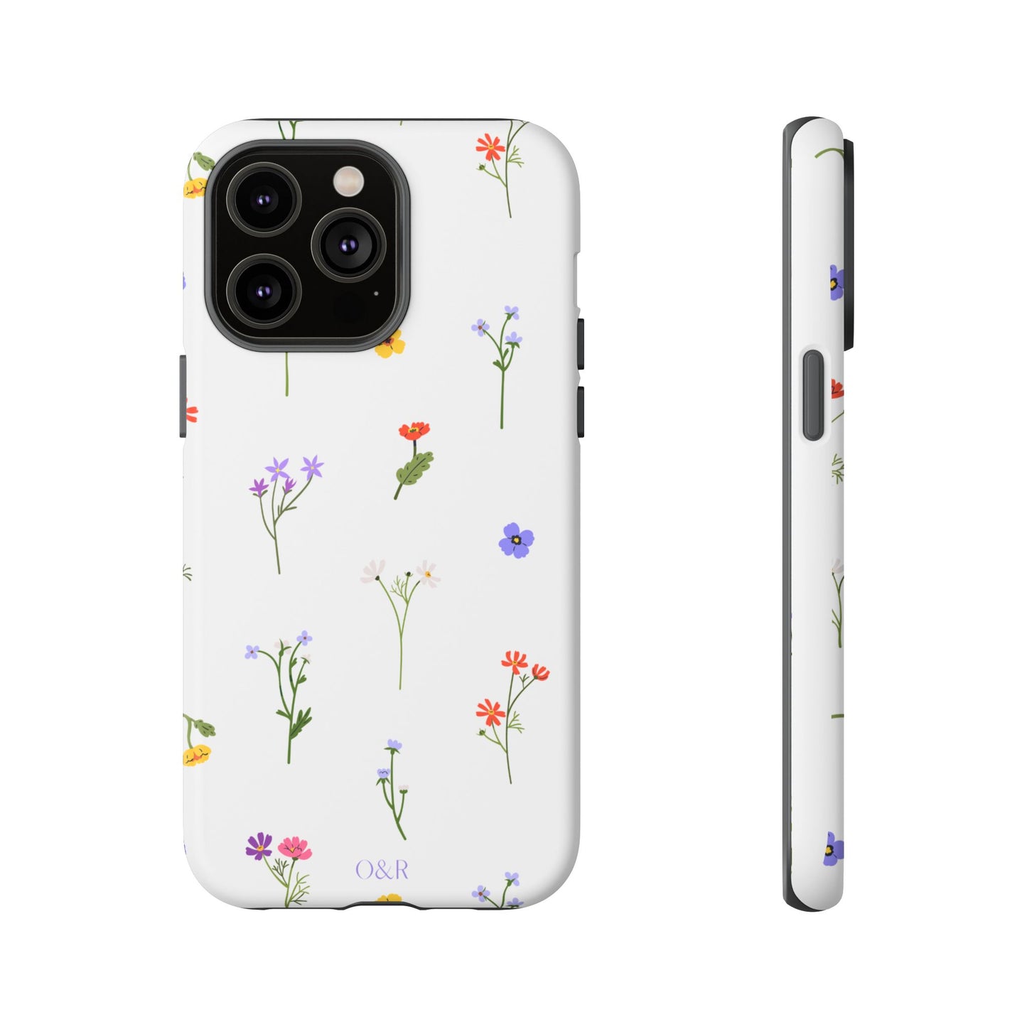 Wildflowers Floral Phone Case, Elegant Tough Case for iPhone, Flower Design, Gift for Her, Spring Accessory, Eco-Friendly Mobile Cover