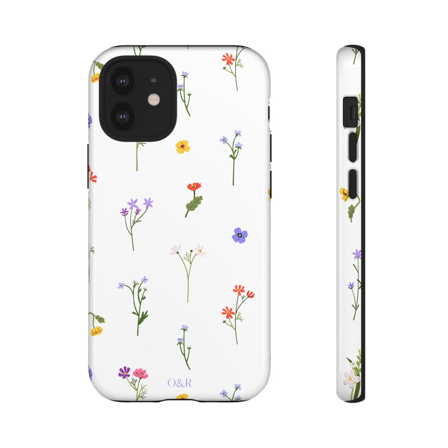 Wildflowers Floral Phone Case, Elegant Tough Case for iPhone, Flower Design, Gift for Her, Spring Accessory, Eco-Friendly Mobile Cover