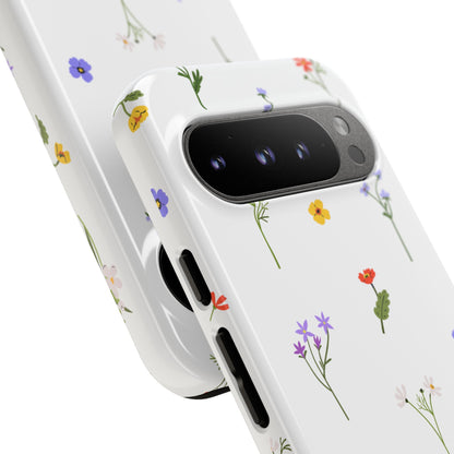 Wildflowers Floral Phone Case, Elegant Tough Case for iPhone, Flower Design, Gift for Her, Spring Accessory, Eco-Friendly Mobile Cover