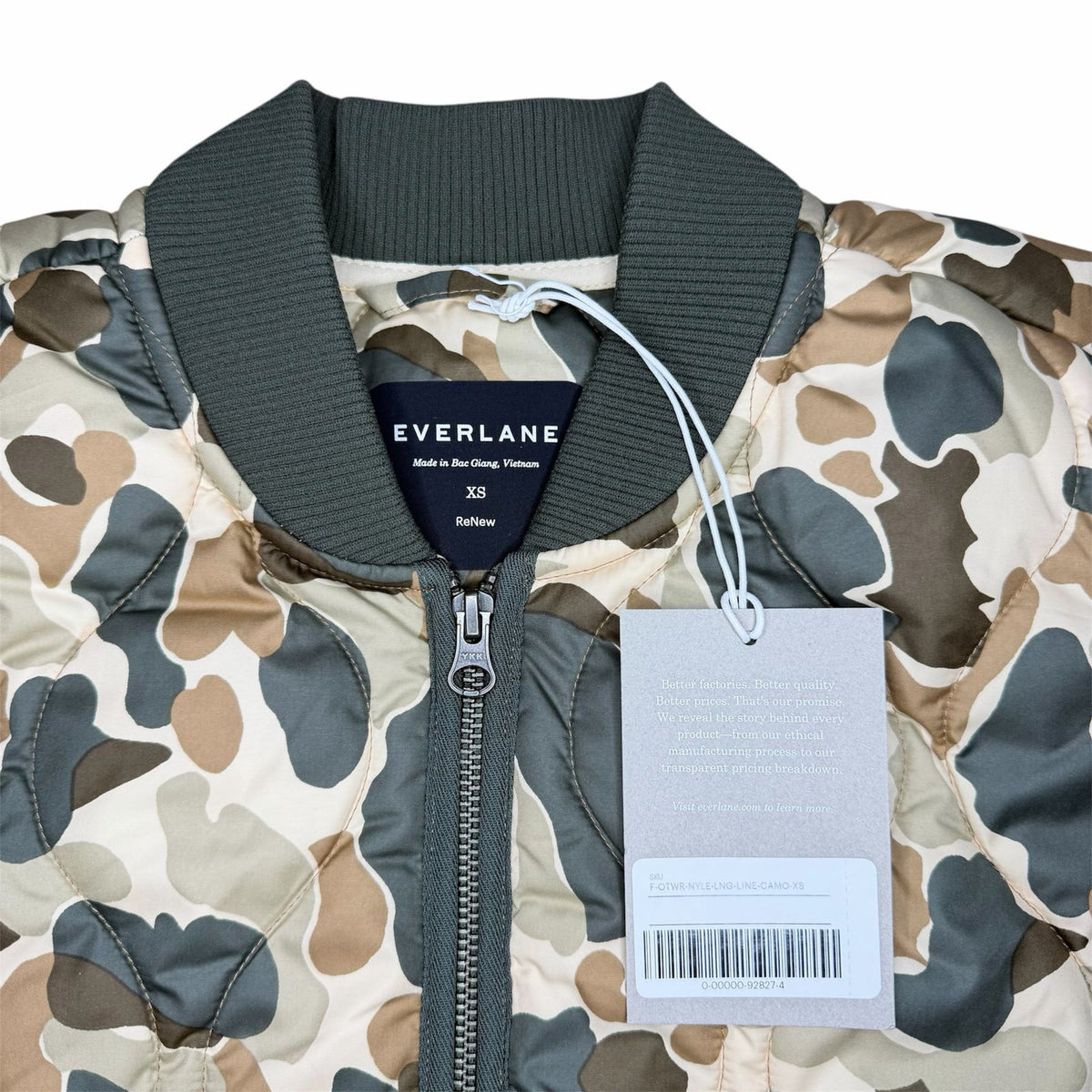 NWT Everlane The Renew Long Liner Size XS