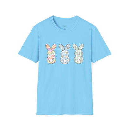 Groovy Bunny Easter Unisex T-Shirt, Hippie Rabbit Tee, Spring Bunny Shirt, Colorful Easter Outfit