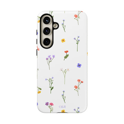 Wildflowers Floral Phone Case, Elegant Tough Case for iPhone, Flower Design, Gift for Her, Spring Accessory, Eco-Friendly Mobile Cover