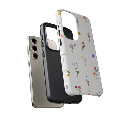 Wildflowers Floral Phone Case, Elegant Tough Case for iPhone, Flower Design, Gift for Her, Spring Accessory, Eco-Friendly Mobile Cover