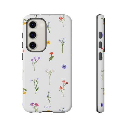 Wildflowers Floral Phone Case, Elegant Tough Case for iPhone, Flower Design, Gift for Her, Spring Accessory, Eco-Friendly Mobile Cover