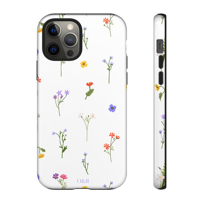 Wildflowers Floral Phone Case, Elegant Tough Case for iPhone, Flower Design, Gift for Her, Spring Accessory, Eco-Friendly Mobile Cover