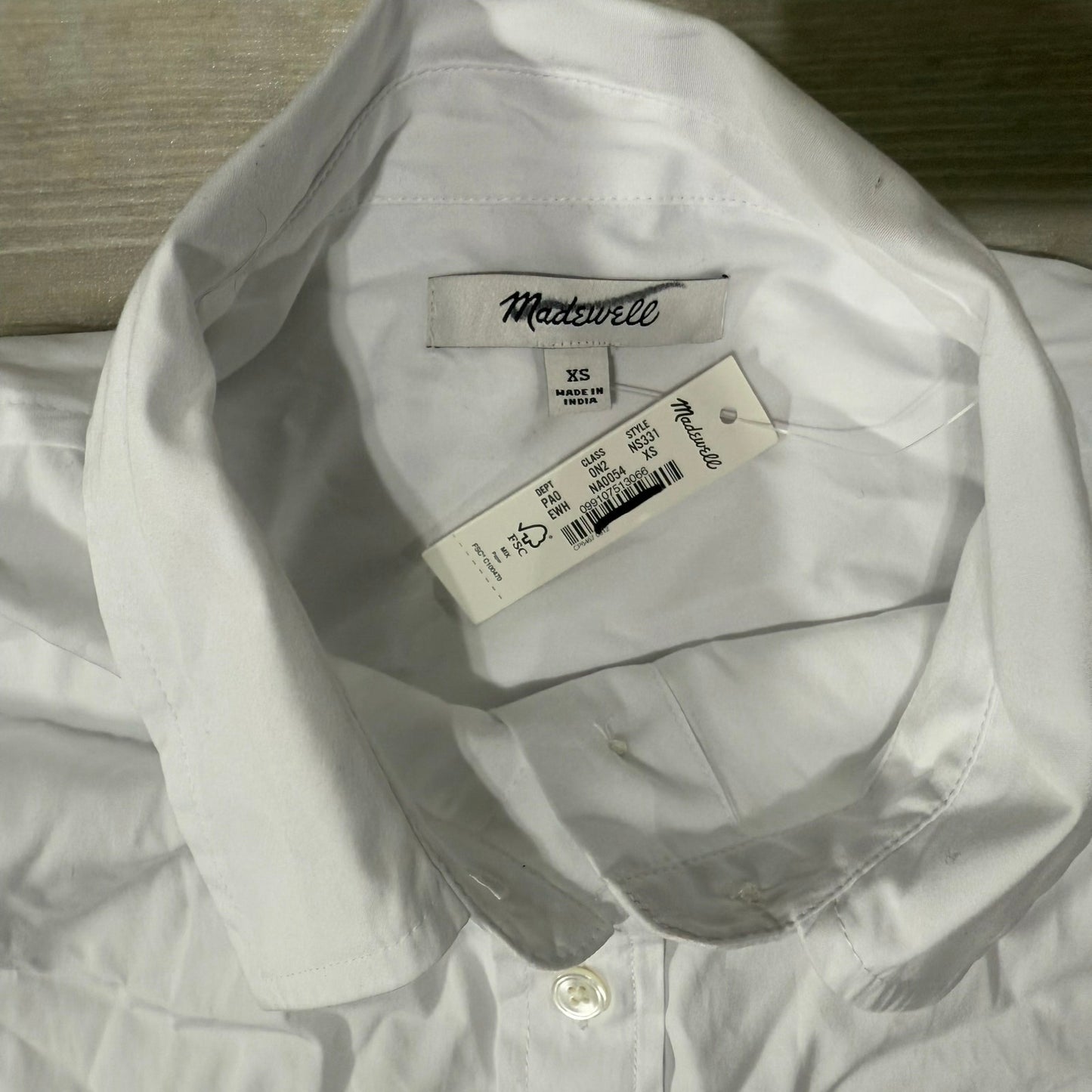 Madewell Relaxed Button Up Shirt White Size XS