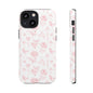 Pink Floral Phone Case - Elegant Protectors for iPhone, Girlfriend Gift, Mother's Day, Trendy Tech Accessories, Flower Pattern Cases