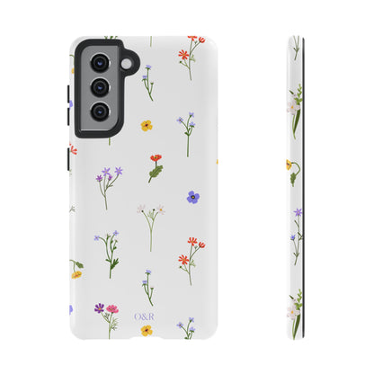 Wildflowers Floral Phone Case, Elegant Tough Case for iPhone, Flower Design, Gift for Her, Spring Accessory, Eco-Friendly Mobile Cover