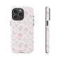 Pink Floral Phone Case - Elegant Protectors for iPhone, Girlfriend Gift, Mother's Day, Trendy Tech Accessories, Flower Pattern Cases