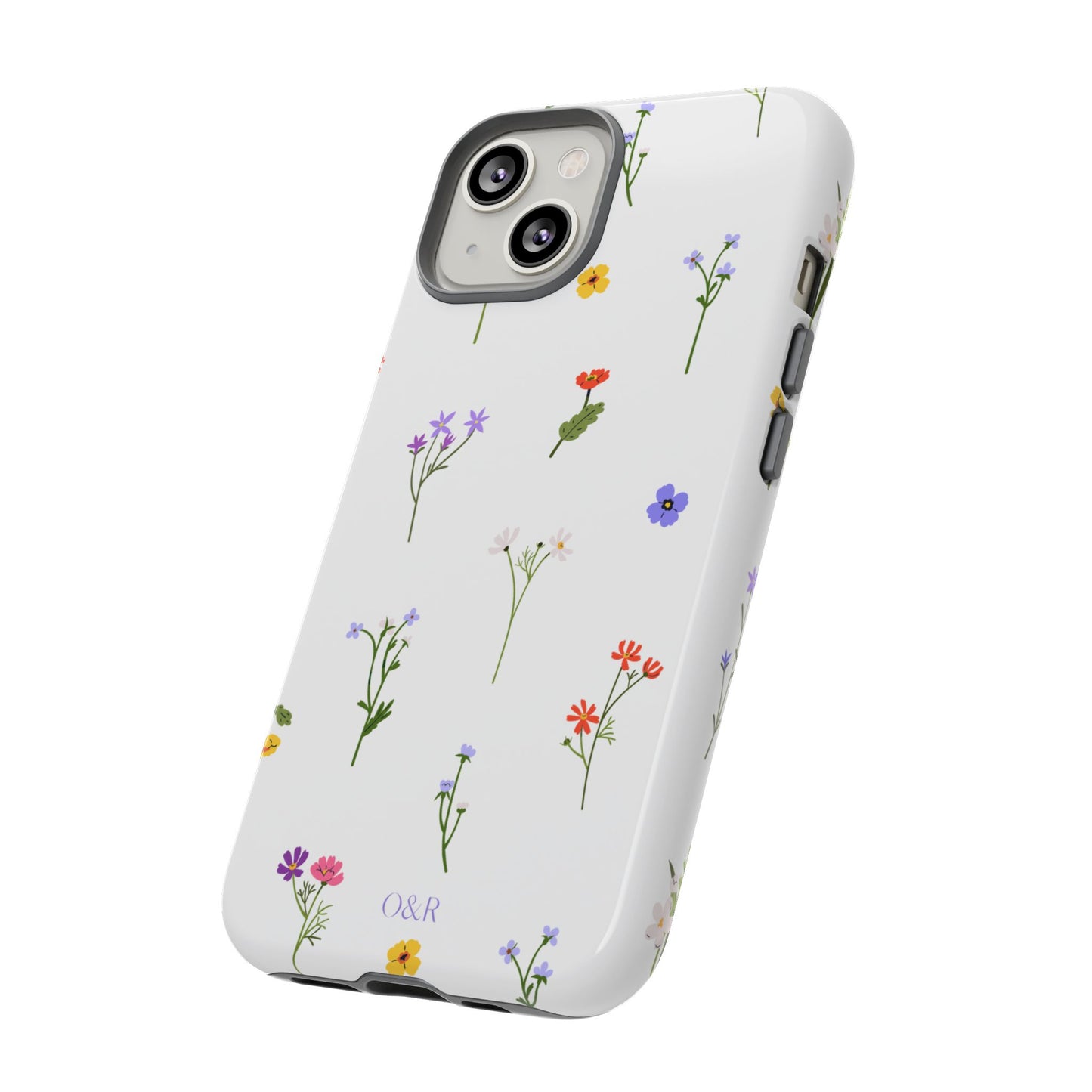 Wildflowers Floral Phone Case, Elegant Tough Case for iPhone, Flower Design, Gift for Her, Spring Accessory, Eco-Friendly Mobile Cover