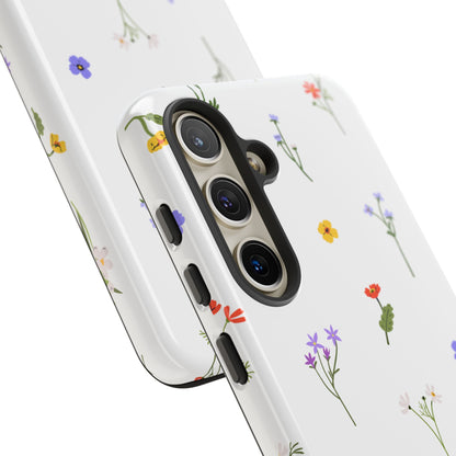 Wildflowers Floral Phone Case, Elegant Tough Case for iPhone, Flower Design, Gift for Her, Spring Accessory, Eco-Friendly Mobile Cover