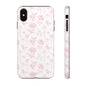 Pink Floral Phone Case - Elegant Protectors for iPhone, Girlfriend Gift, Mother's Day, Trendy Tech Accessories, Flower Pattern Cases