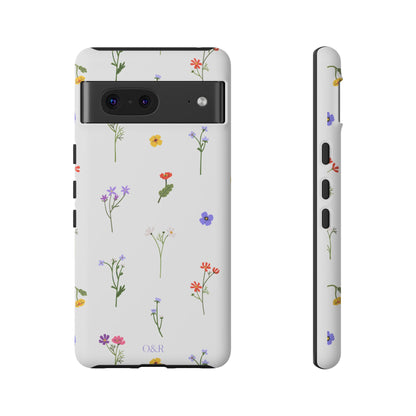 Wildflowers Floral Phone Case, Elegant Tough Case for iPhone, Flower Design, Gift for Her, Spring Accessory, Eco-Friendly Mobile Cover