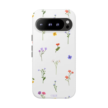 Wildflowers Floral Phone Case, Elegant Tough Case for iPhone, Flower Design, Gift for Her, Spring Accessory, Eco-Friendly Mobile Cover